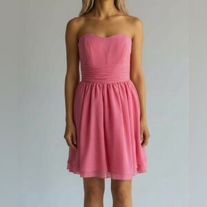 Jordan Dress Party Cocktail Bridesmaid Ruched‎ Pink Size 8